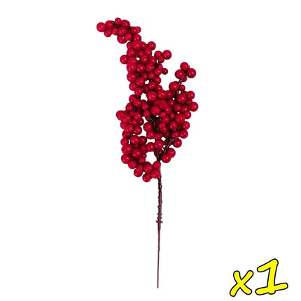 Christmas Artificial Berries Stem Red Holly Berry Fake Flowers Plant Xmas Tree 2027 New Year Party Home Decor Navidad Ornament christmas-artificial-berries-stem-red-holly-berry-fake-flowers-plant-xmas-tree-2027-new-year-party-home-decor-navidad-ornament