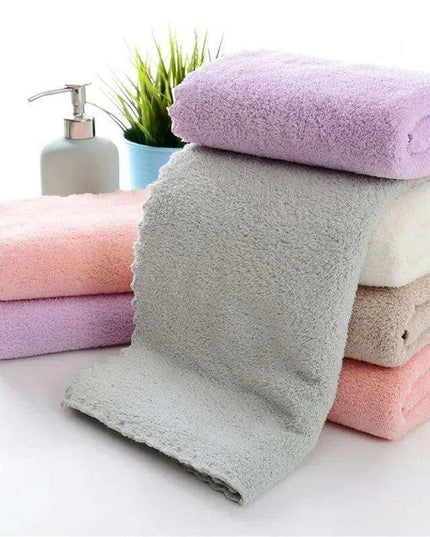 Luxury 3-Pack Microfiber Coral Velvet Towels - 30x60cm