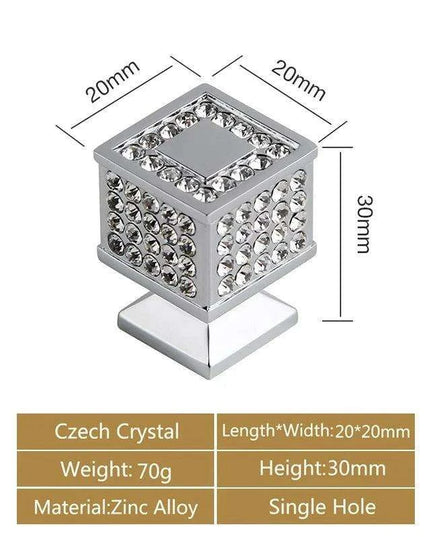 Luxurious Gold and Crystal Cabinet Pulls - Exquisite Design and Lasting Quality