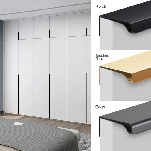 Alloy Furniture Handles for Cupboards & Wardrobes with Various Sizes