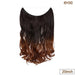 20-Inch Versatile Adjustable Invisible Wire Hair Extensions - Curly and Sleek Options