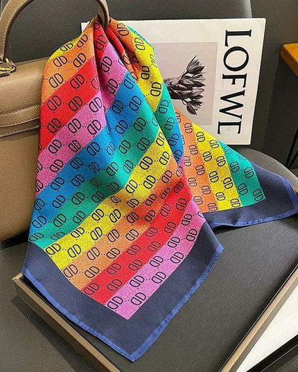 Elegant Satin Square Shawl Hijab: Luxurious 70x70cm Bandana for Women