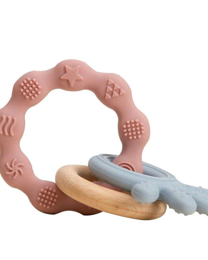 Eco-Friendly Handmade Crochet Baby Rattle with Wooden Teether