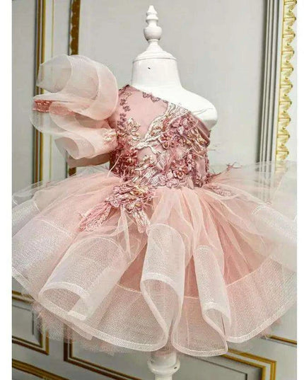 Exquisite Embroidered Evening Gown for Children