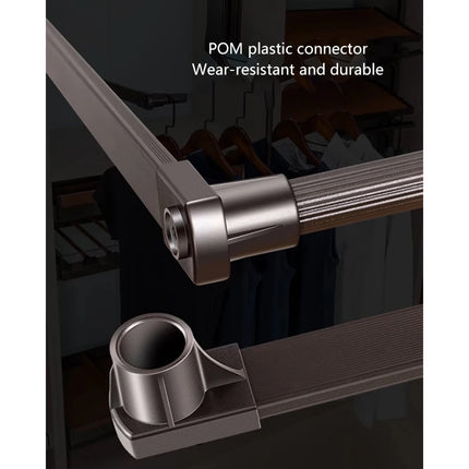 Pull-Down Wardrobe Lift Hanger with Hydraulic Damping — Aluminium Alloy, 30kg | Très Elite