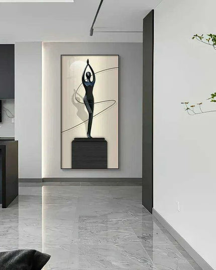 Contemporary Crystal-Embellished LED Wall Light - Artistic Home Illumination Decor