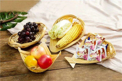 Sophisticated Bamboo Sushi and Sashimi Serving Set with Decorative Accents