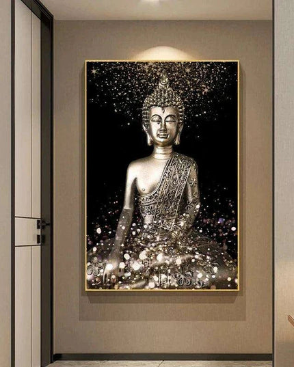 Tranquil Buddha Essence: Customizable Zen Canvas Art for Home and Office Decor