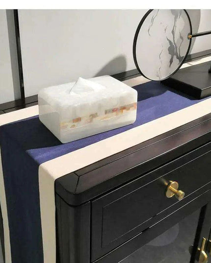 Chic Coastal-Inspired Tissue Box Holder for Elegant Home and Hospitality Settings