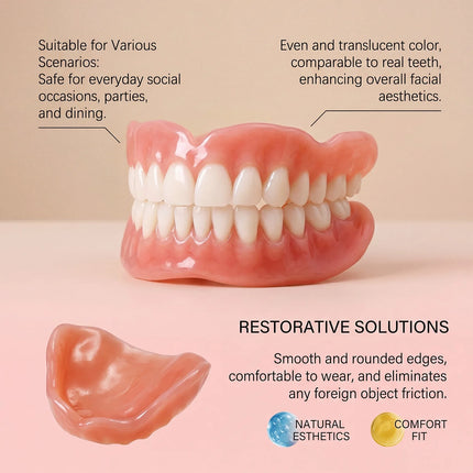 2026 Fresh Release Soft Silicone Upper & Lower Dentures, All-Day Comfort Teeth, Suitable for Seniors & Adults 2026-fresh-release-soft-silicone-upper-lower-dentures-all-day-comfort-teeth-suitable-for-seniors-adults