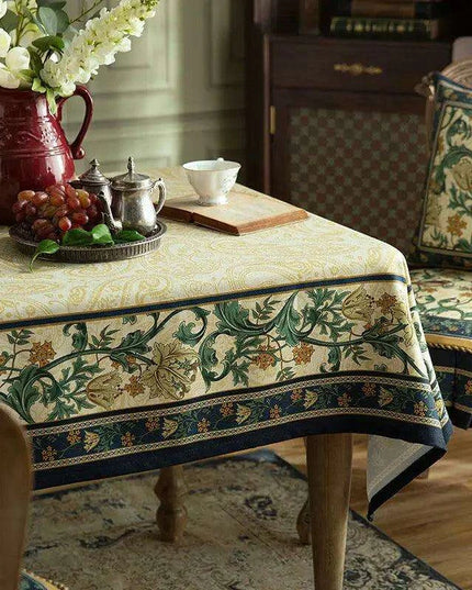 Elegant Vintage-Inspired Waterproof Tablecloth for Stylish Dining Experiences