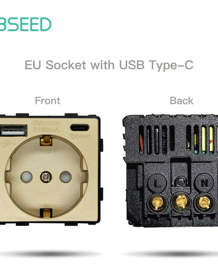 Luxurious Gold Glass Smart WiFi Wall Switch - Advanced Home Automation Solution