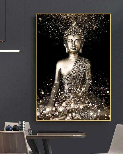 Tranquil Buddha Essence: Customizable Zen Canvas Art for Home and Office Decor