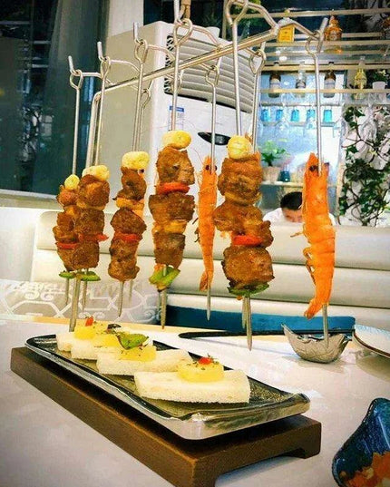 Ultimate BBQ Skewer and Plate Set - Master the Art of Grilling!