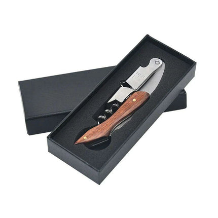 Custom Engraved Stainless Steel Wine Opener Set - Ideal Gift for Wine Lovers and Groomsmen