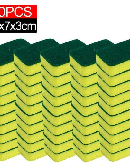 Super-Absorbent Versatile Cleaning Sponges - Effective Dish Brushes for Stubborn Stains and Pot Scrubbing (Multiple Pack Sizes Available)