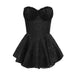 Enchanting Lace Jacquard Strapless Dress - Slim Fit Princess Charm for Special Celebrations
