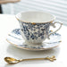 Timeless Vintage Charm: 200ml Elegant Ceramic Coffee Cup & Saucer Set for Sophisticated Tea Moments