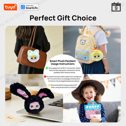 Tuya Smart AI Plush Robot w/LED Eyes & Voice Control,Interactive Smart Toy USB Rechargeable Companion for Kids Gifts/Smart Home tuya-smart-ai-plush-robot-w-led-eyes-voice-control-interactive-smart-toy-usb-rechargeable-companion-for-kids-gifts-smart-home