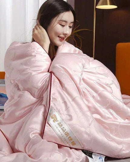 Handmade Silk Quilt with Japanese Style