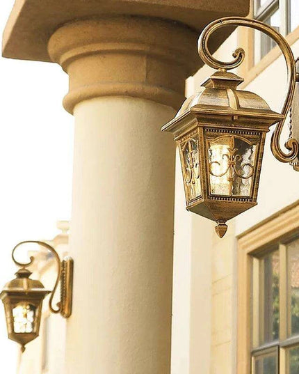 Elegant Waterproof Outdoor Wall Lantern for European-Style Gardens and Patios