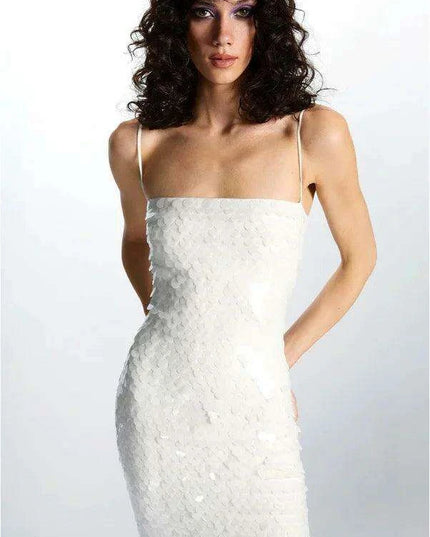 Gorgeous Backless Sequin Cocktail Dress - Elegant Evening Gown for Women