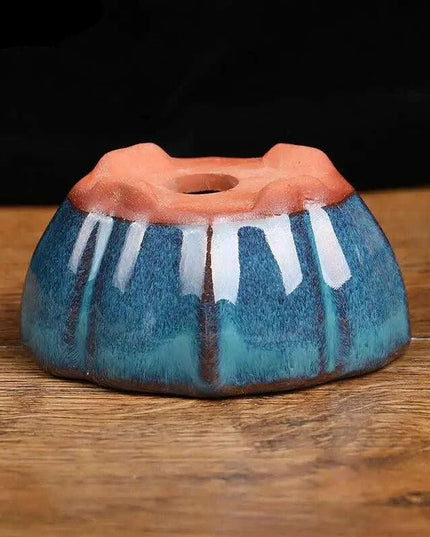 Sleek 7.5*5.7*4cm Ceramic Bonsai Pot - Modern Decorative Planter with Drainage System