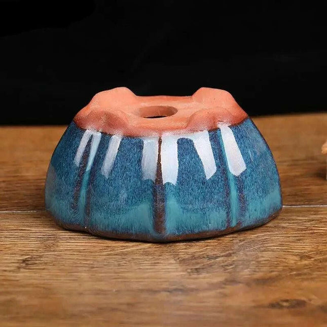 Sleek 7.5*5.7*4cm Ceramic Bonsai Pot - Modern Decorative Planter with Drainage System