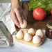 Stylish Double Layer Wooden Egg Organizer for Chic Kitchen Decor