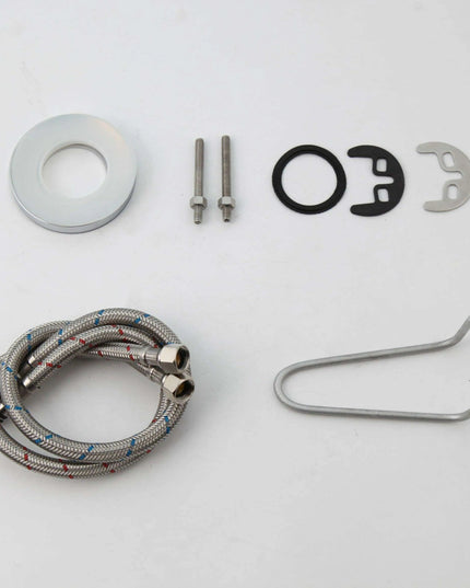 Artisan-Crafted Black Glass Vanity Basin Set with Chrome Waterfall Faucet