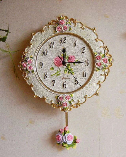 Elegant Minimalist Resin Wall Clock - Enhance Your Home with European Style