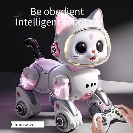 Remote Control Walking Robot Cat Toy with Meowing Sounds