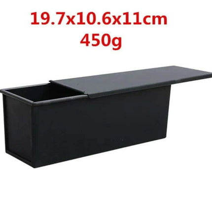 Deluxe Square Toast Bread and Cake Baking Kit with Non-stick Aluminum Mold and Lid - Customizable Bakery Essentials