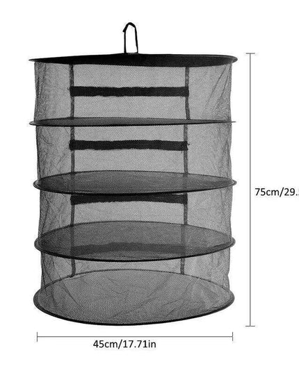 4-Layer Space-Saving Herb & Plant Drying Rack - Collapsible Design