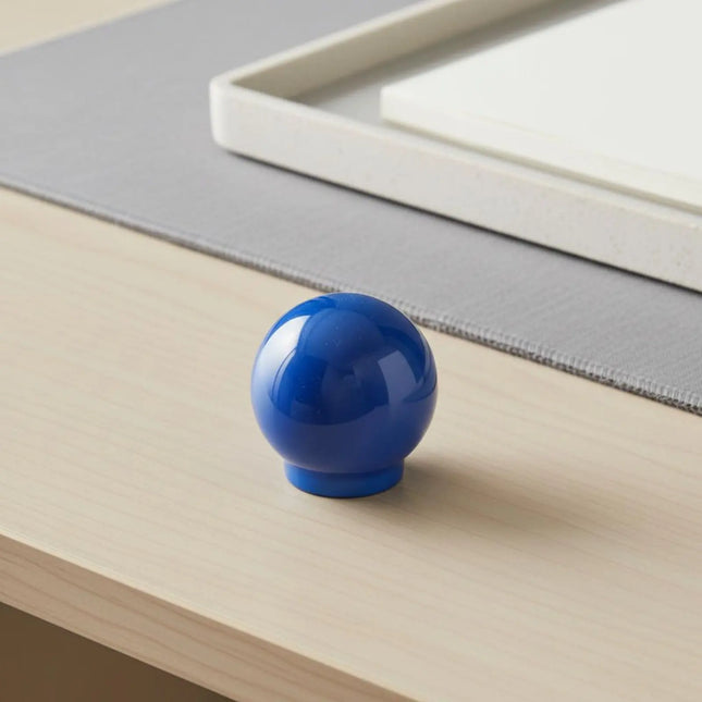 Round Ball Cabinet Knobs — Set of 7, Glossy Polished Finish, 18mm