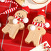 Cheerful Gingerbread Man Holiday Water Bottle for Kids - Ideal Christmas Gift with Multi-Functional Design