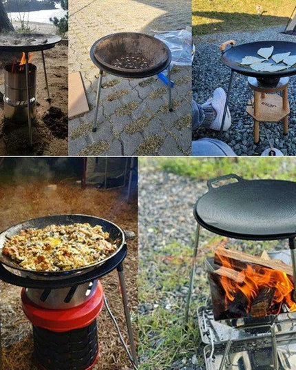 Versatile Portable Stainless Steel Korean BBQ Grill Pan for Outdoor Gatherings