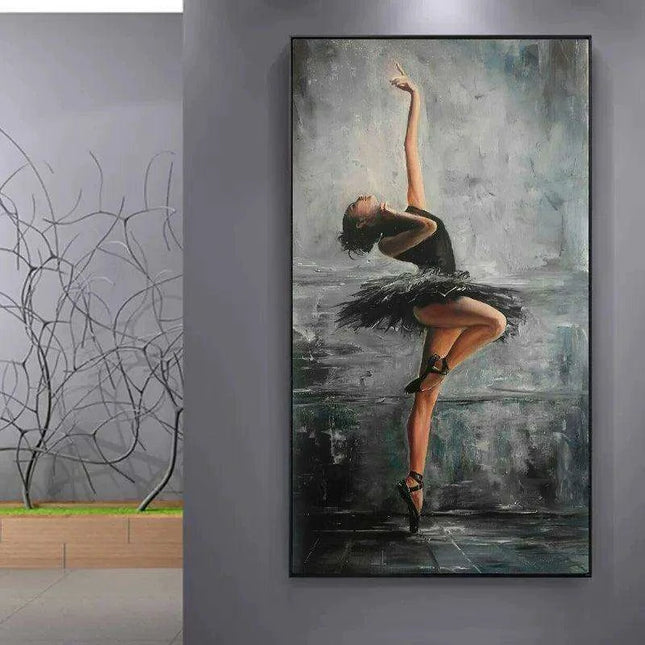 Graceful Ballet Dancer Canvas Art for Elegant Home Decor