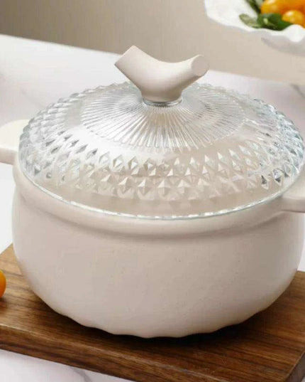 Premium Glass Ceramic Casserole Pot - Your Essential Kitchen Companion for Masterful Cooking