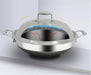 High Arch Stainless Steel Pot Cover - Household Cookware Accessory