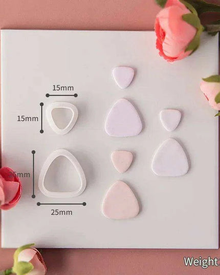 Geometric Elegance Polymer Clay Cutting Tools - Essential for Creative Makers