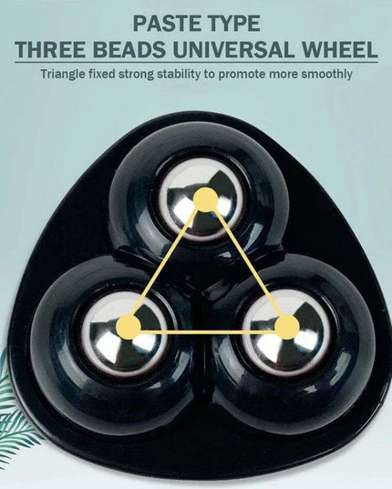 Set of 4 Silent 360° Swivel Wheels for Effortless Mobility of Kitchen Appliances and Trash Bins