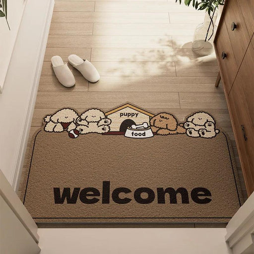 Cute Jacquard Entrance Mat | Cuttable, Wear-resistant, Non-slip | 40×60cm