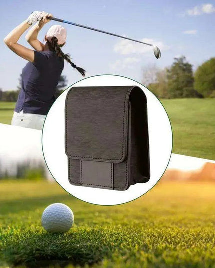 Luxury Waterproof Golf Rangefinder Leather Bag with Magnetic Closure