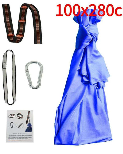 Versatile Nylon Swing Hammock for Sensory Therapy and Relaxation with Yoga Belts
