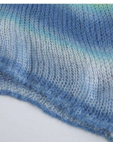 Chic Striped Bell Sleeve Dress with Back Cutout - Sophisticated Women's Fashion by JakotoNew