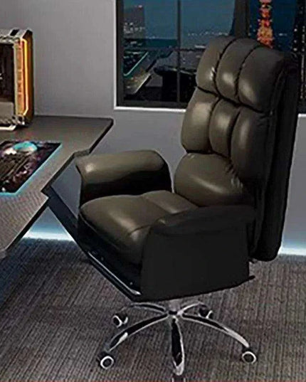Premium Adjustable Leather Gaming Recliner with Ergonomic Design