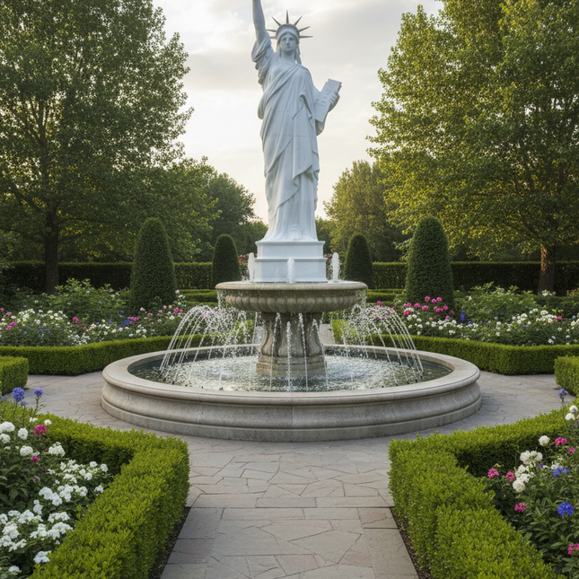 Large Fiberglass Liberty Statue Garden Sculpture — Custom, Weather-Resistant, Outdoor