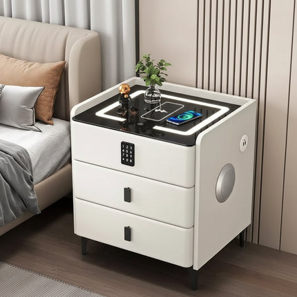 SZTongSheng Smart Nightstand: Wireless Charger & Touch Control LED Lig
