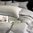 Gray / Queen Size 4pcs / Fitted Bed Sheet